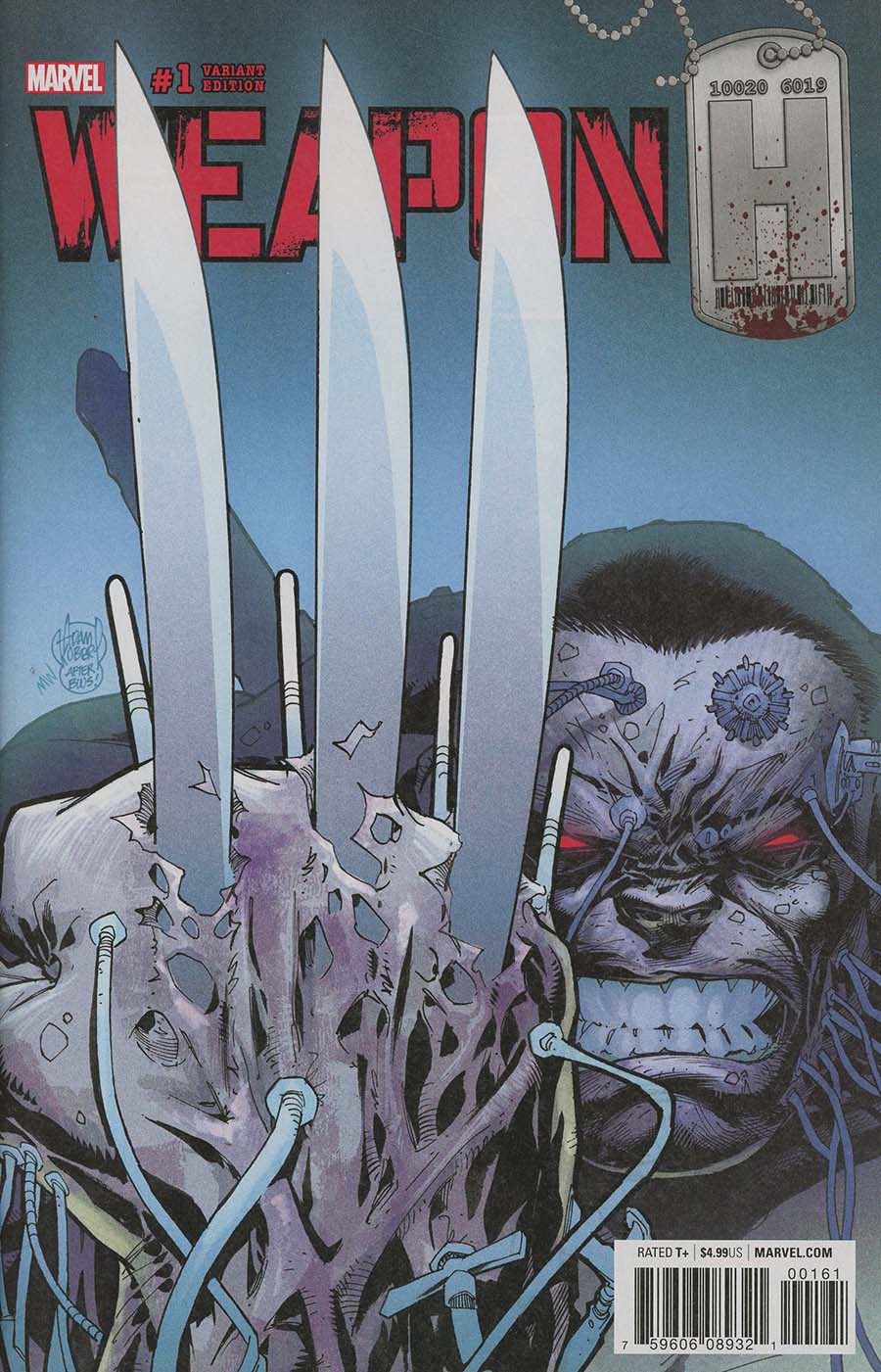 Weapon H #1 Cover D Variant Adam Kubert Wolverine Homage Cover (Marvel Legacy Tie-In)