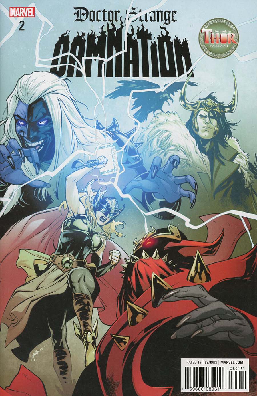 Doctor Strange Damnation #2 Cover D Variant Ema Lupacchino Mighty Thor Cover (Marvel Legacy Tie-In)