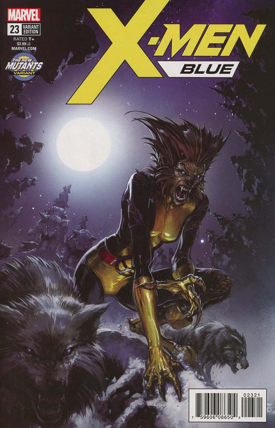X-Men Blue #23 Cover B Variant Clayton Crain New Mutants Cover (Marvel Legacy Tie-In)