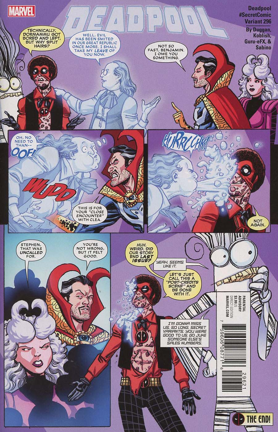 Despicable Deadpool #296 Cover B Variant Scott Koblish Secret Comics Cover (Marvel Legacy Tie-In)