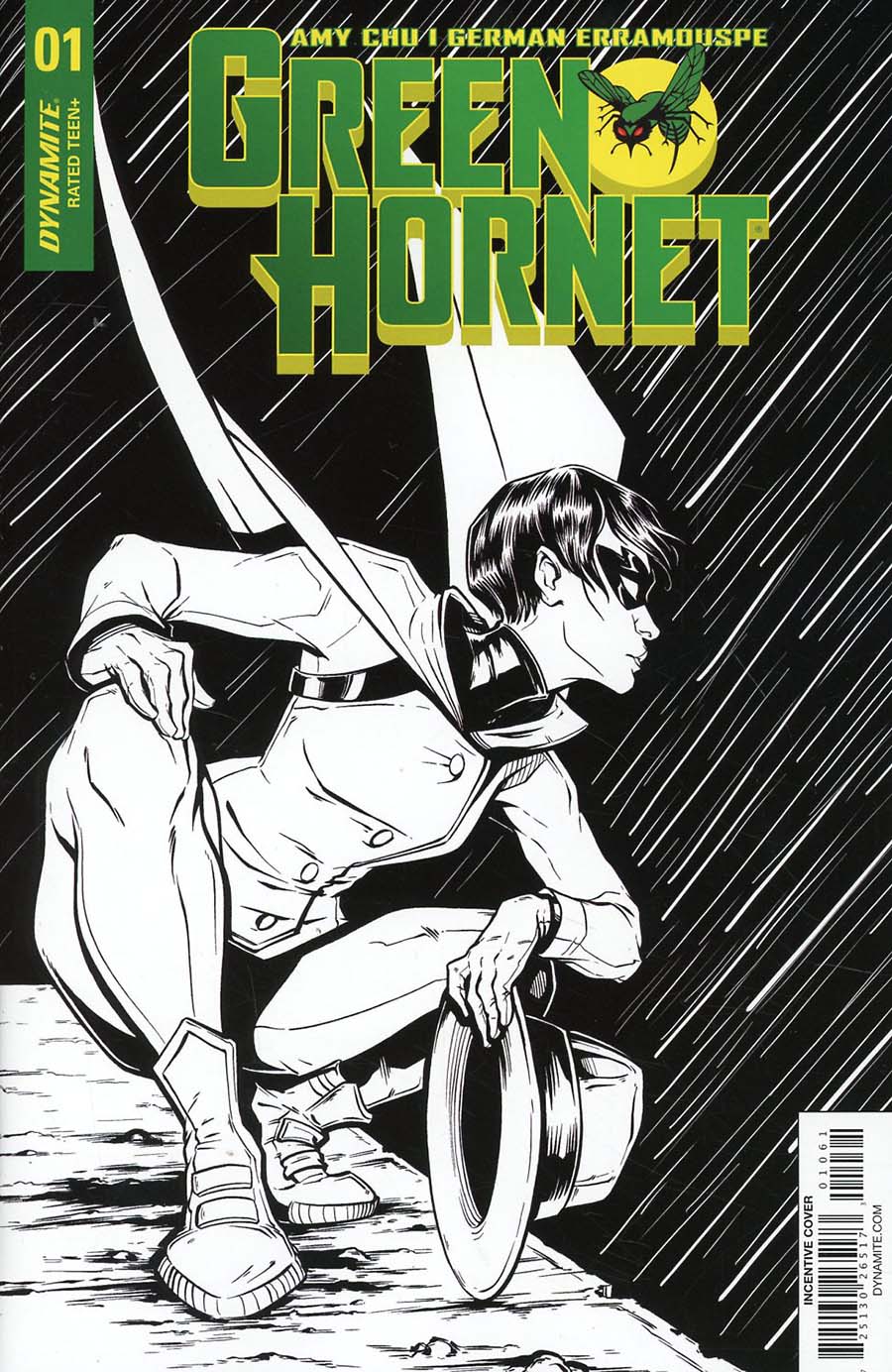 Green Hornet Vol 4 #1 Cover F Incentive Carli Ihde Black & White Cover