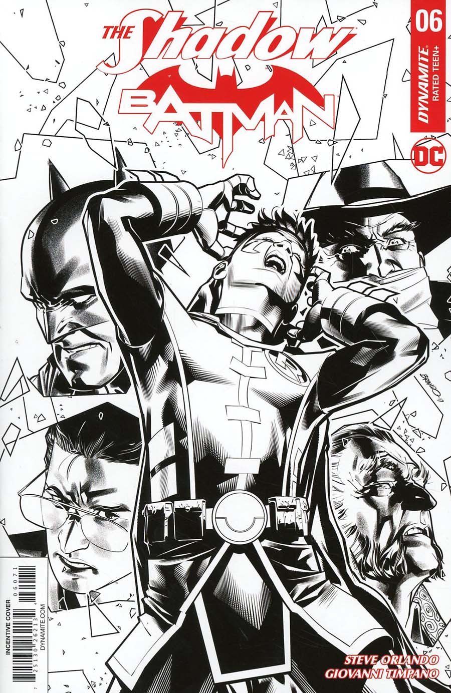 Shadow Batman #6 Cover G Incentive Brandon Peterson Black & White Cover