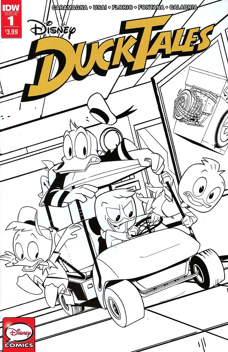 Ducktales Vol 4 #1 Cover E 2nd Ptg Variant Marco Ghiglione Cover