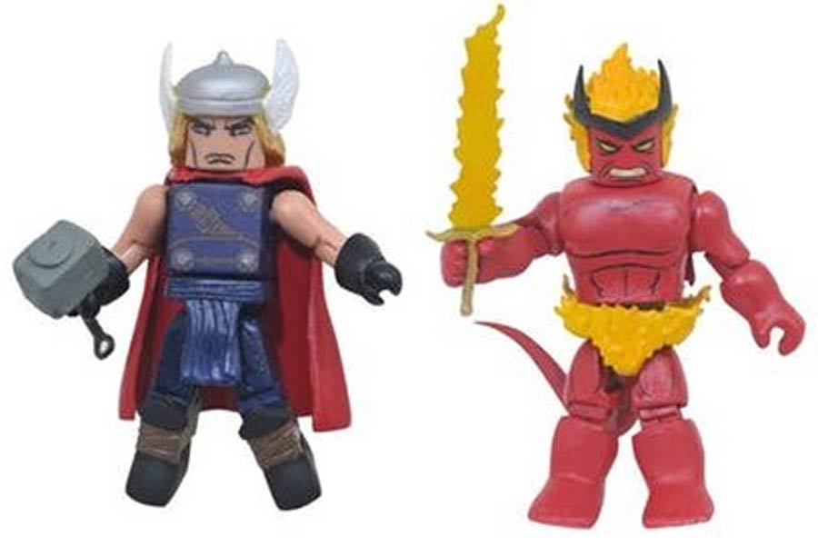 Marvel Minimates Series 74 Greatest Stories Ages Of Thunder Thor & Surtur 2-Pack