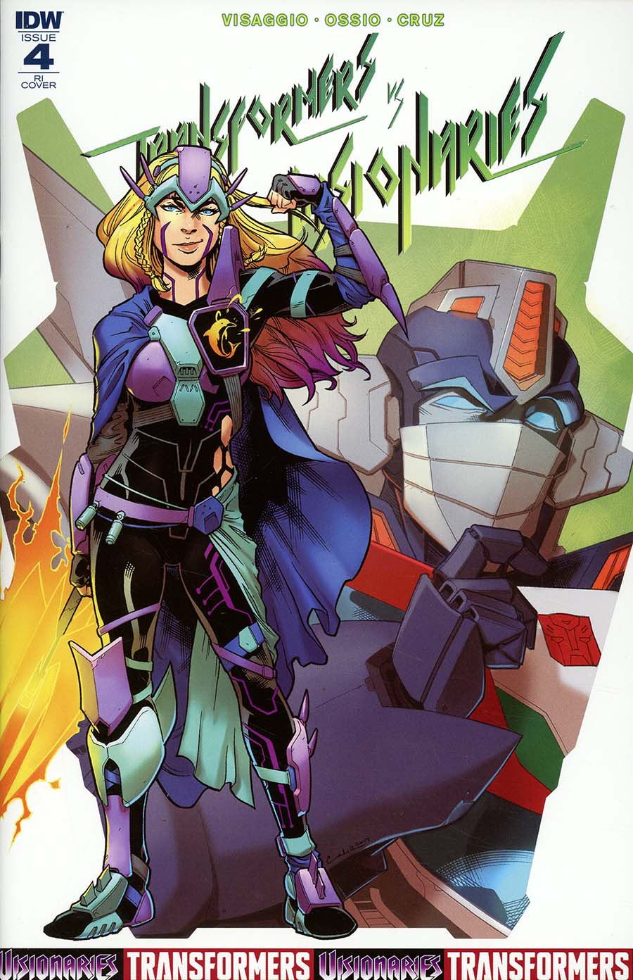 Transformers vs Visionaries #4 Cover C Incentive Brendan Cahill Variant Cover