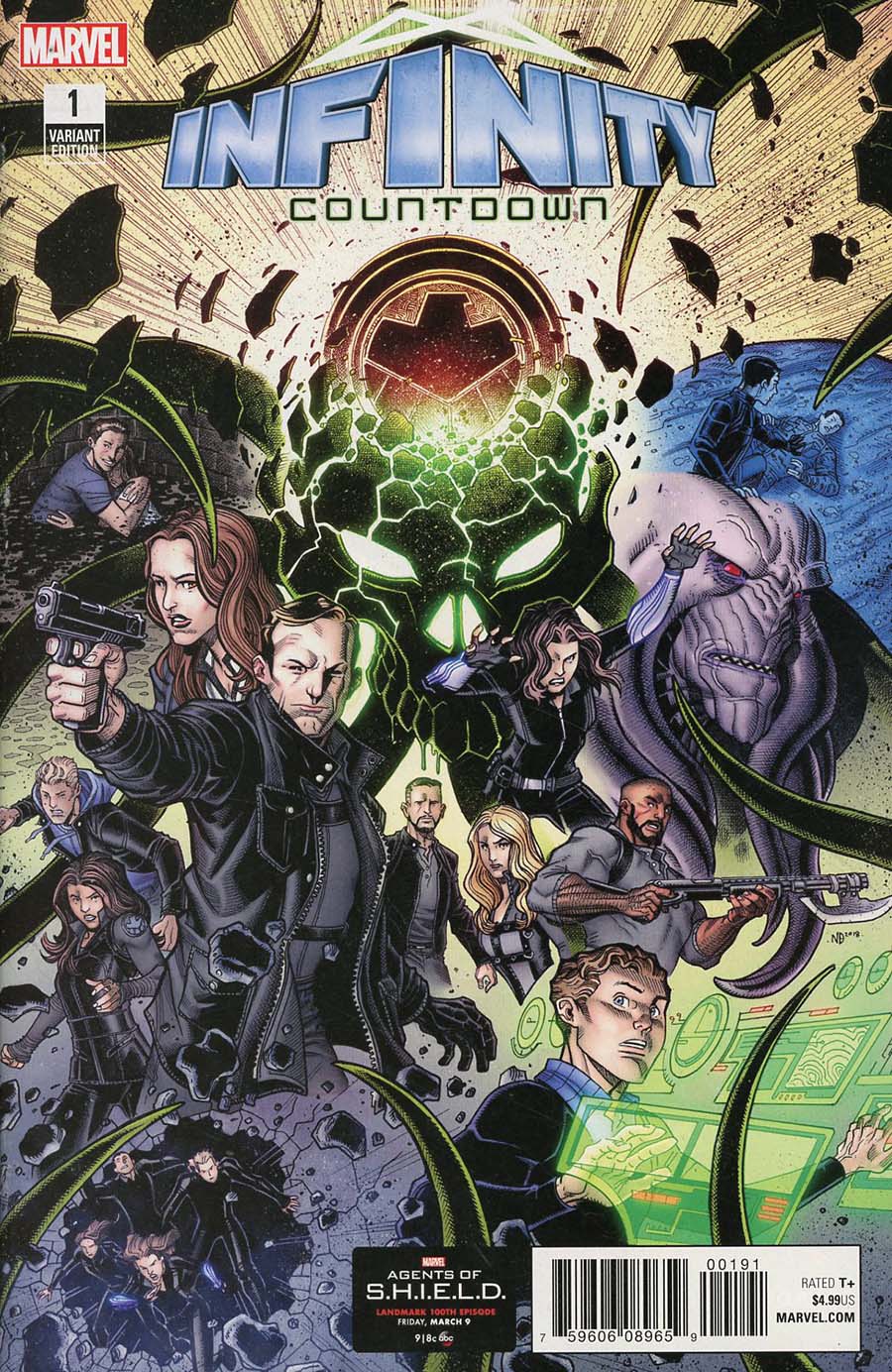 Infinity Countdown #1 Cover G Incentive Marvels Agents Of S.H.I.E.L.D. Road To 100 Variant Cover (Marvel Legacy Tie-In)