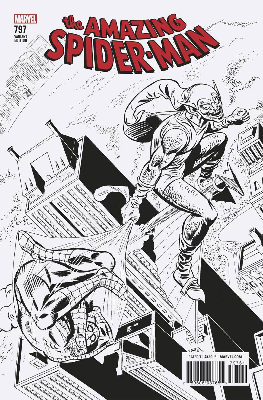 Amazing Spider-Man Vol 4 #797 Cover G Incentive Ross Andru Remastered Sketch Variant Cover (Marvel Legacy Tie-In)