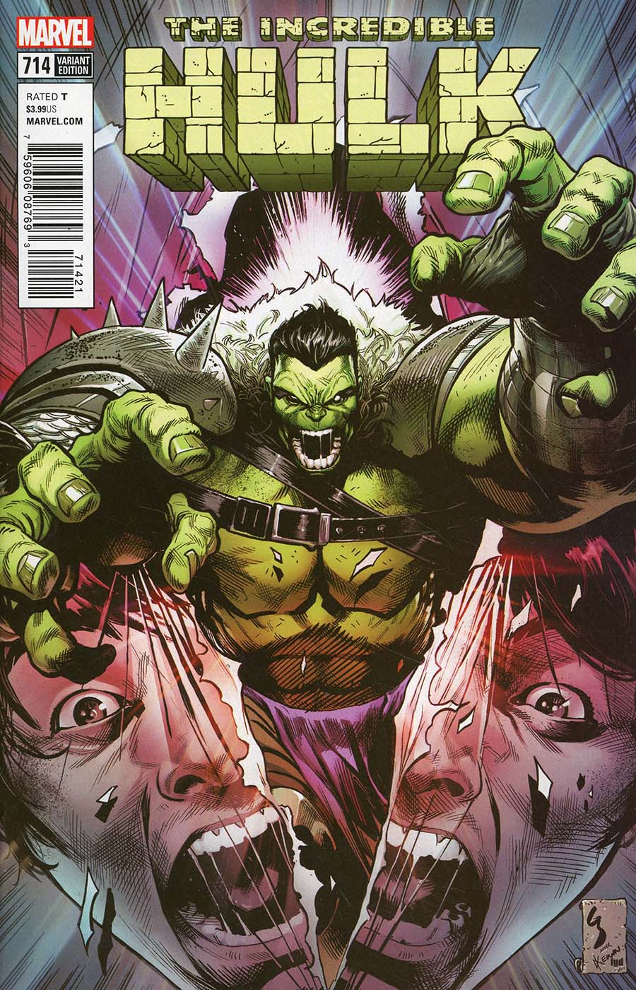 Incredible Hulk Vol 4 #714 Cover B Incentive Geoff Shaw Variant Cover (Marvel Legacy Tie-In)