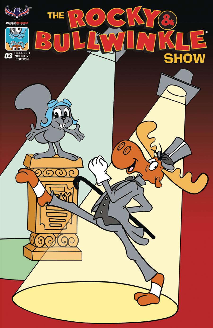 Rocky & Bullwinkle Show #3 Cover C Incentive Retro Animation Variant Cover