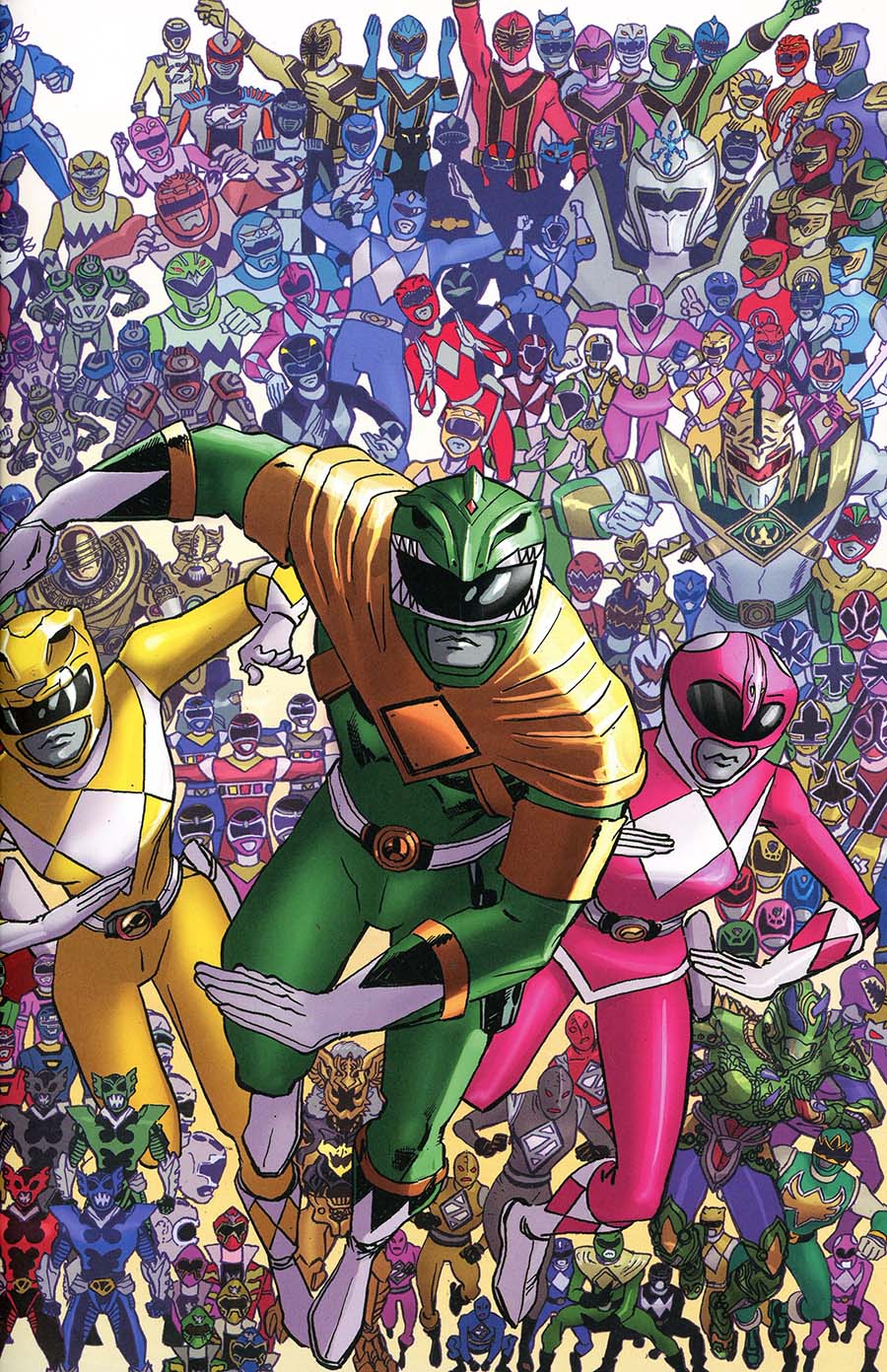 Mighty Morphin Power Rangers (BOOM Studios) #25 Cover D Incentive Scott Koblish Wraparound Virgin Variant Cover