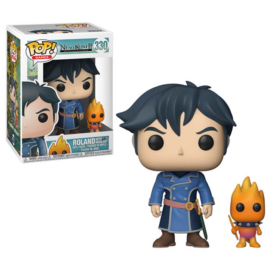 POP Games 330 Ni No Kuni2 Roland With Higgledy Vinyl Figure
