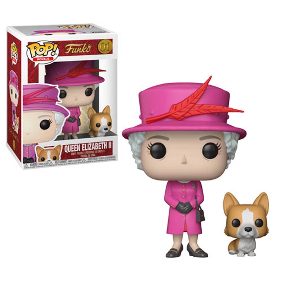 POP Royals 01 Queen Elizabeth II Vinyl Figure