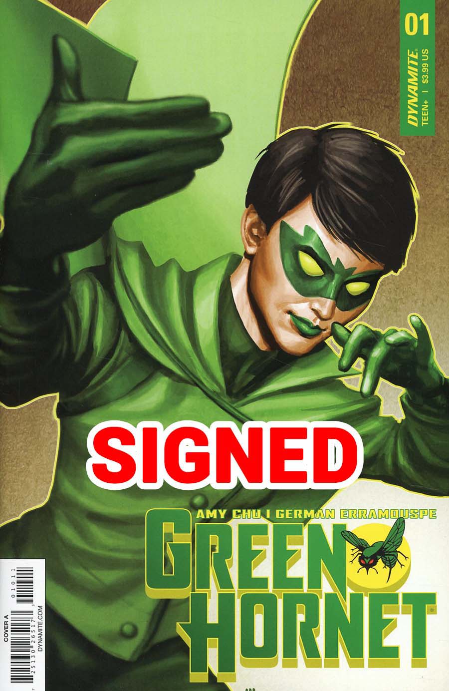 Green Hornet Vol 4 #1 Cover I Regular Mike Choi Cover Signed By Amy Chu