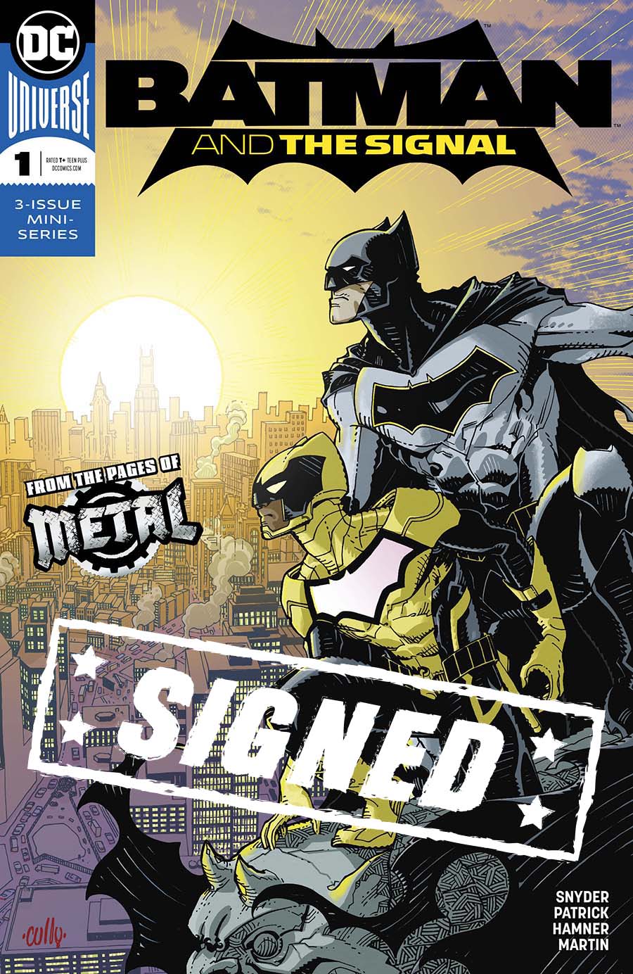 Batman And The Signal #1 Cover E Regular Cully Hamner Cover Signed By Cully Hamner (Dark Nights Metal Tie-In)