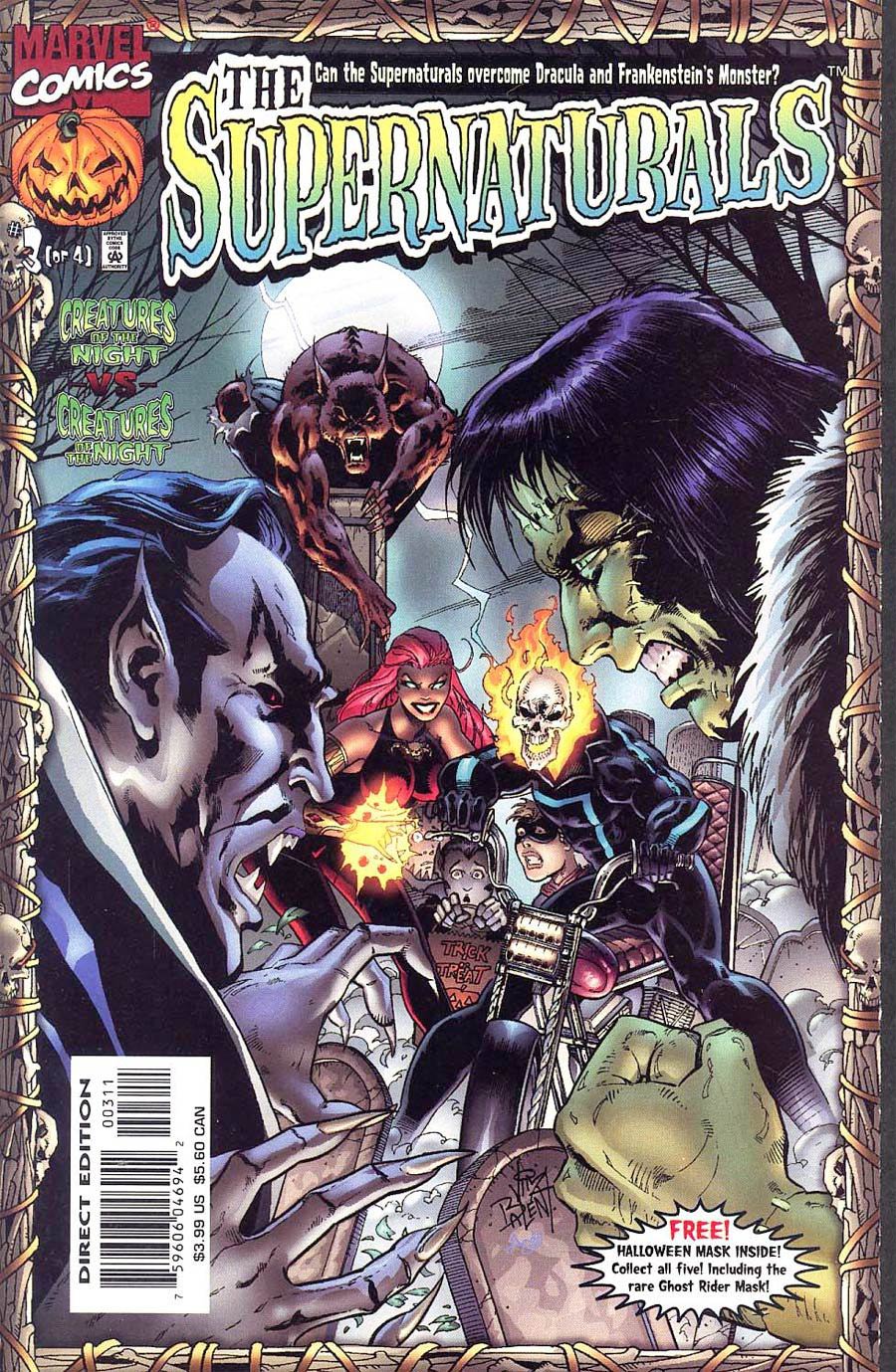 Supernaturals #3 Cover E With Gargoyle Mask