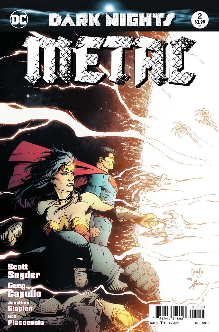 Dark Nights Metal #2 Cover J 3rd Ptg Variant Greg Capullo & Jonathan Glapion Cover