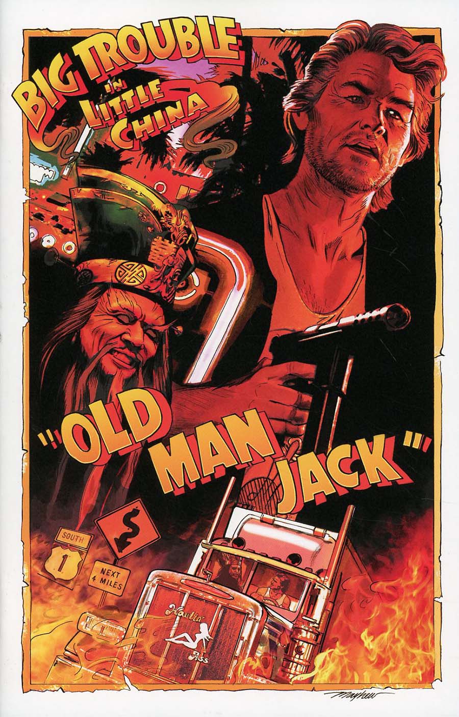 Big Trouble In Little China Old Man Jack #4 Cover B Regular Mike Mayhew Movie Poster Cover