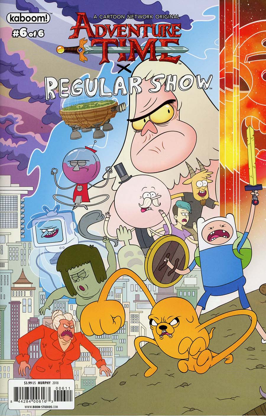 Adventure Time Regular Show #6 Cover A Regular Philip Murphy Connecting Left Cover
