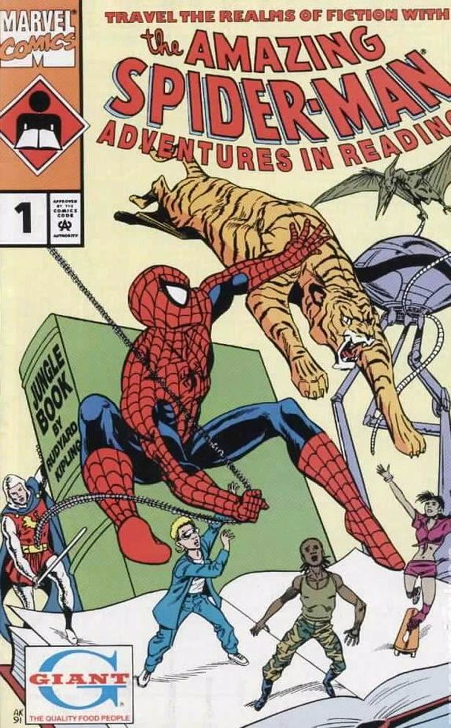 Amazing Spider-Man Adventures In Reading Cover C Giant Food Groceries Version