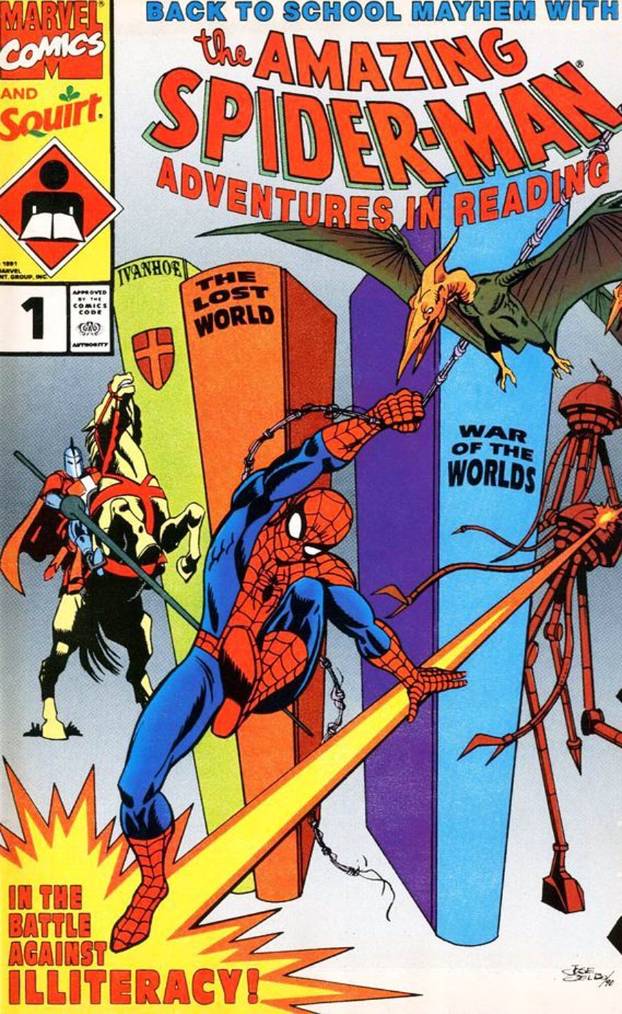 Amazing Spider-Man Adventures In Reading Cover E Squirt Version