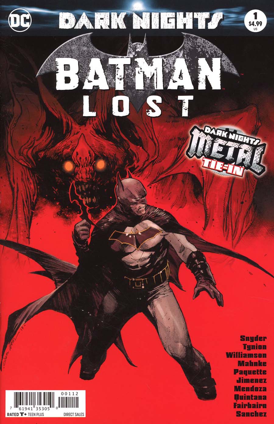 Batman Lost #1 Cover C 2nd Ptg Variant Jason Fabok Cover (Dark Nights Metal Tie-In)