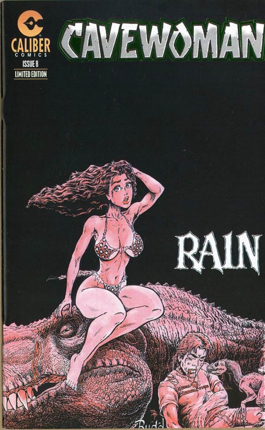 Cavewoman Rain #8 Cover C Green Foil Limited Edition