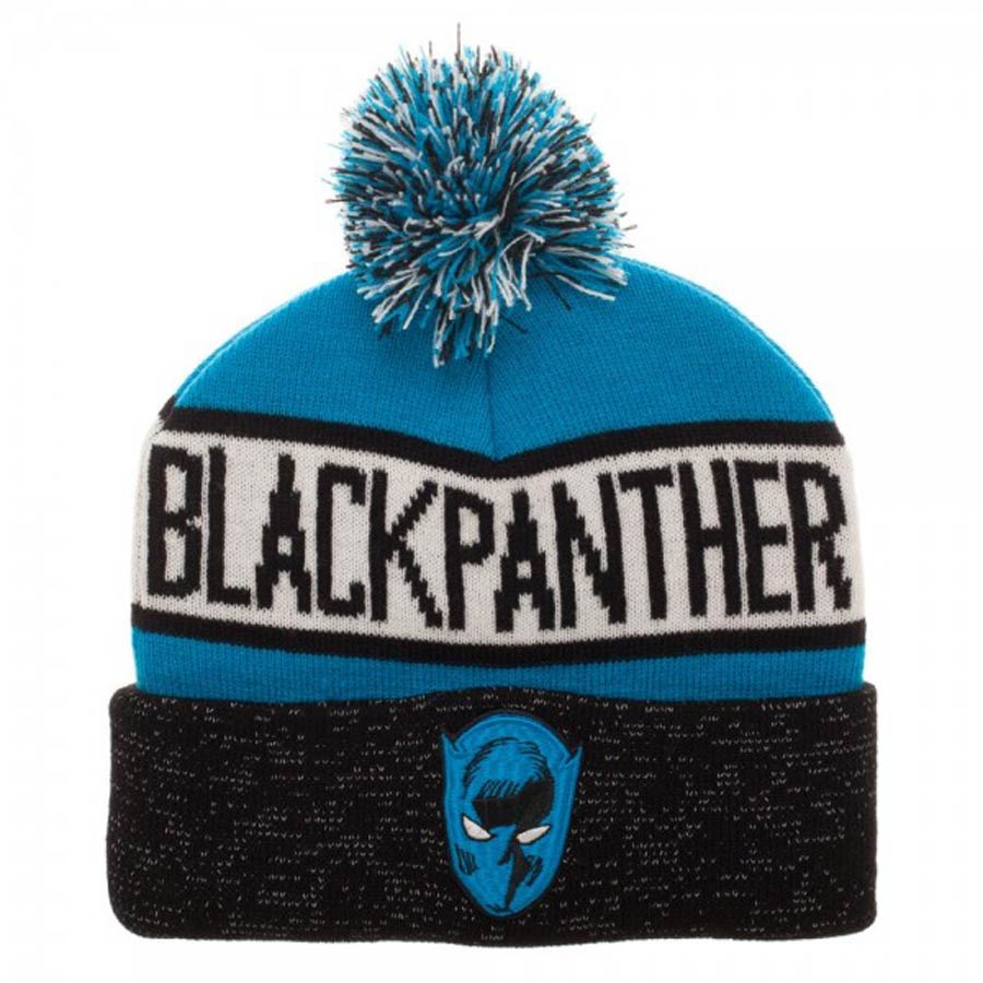 Black Panther Reflective Cuff Beanie