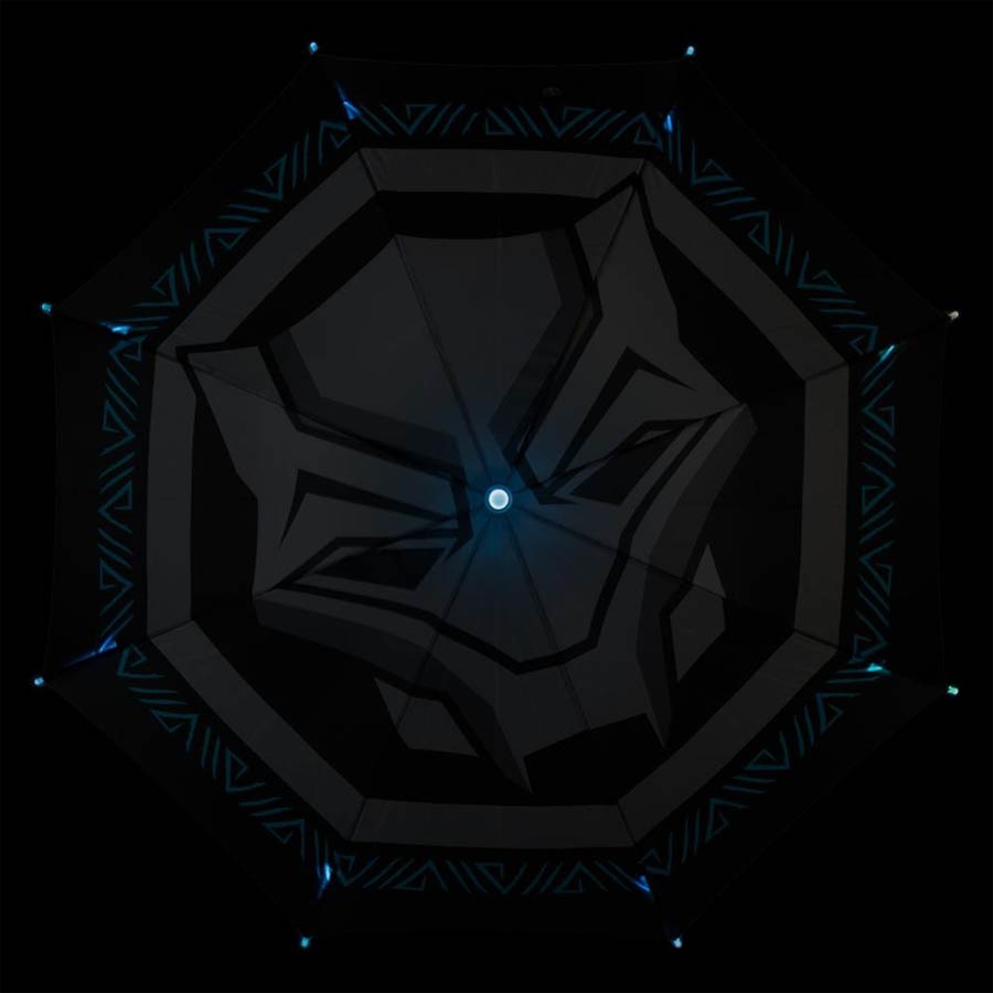 Black Panther Logo LED Umbrella