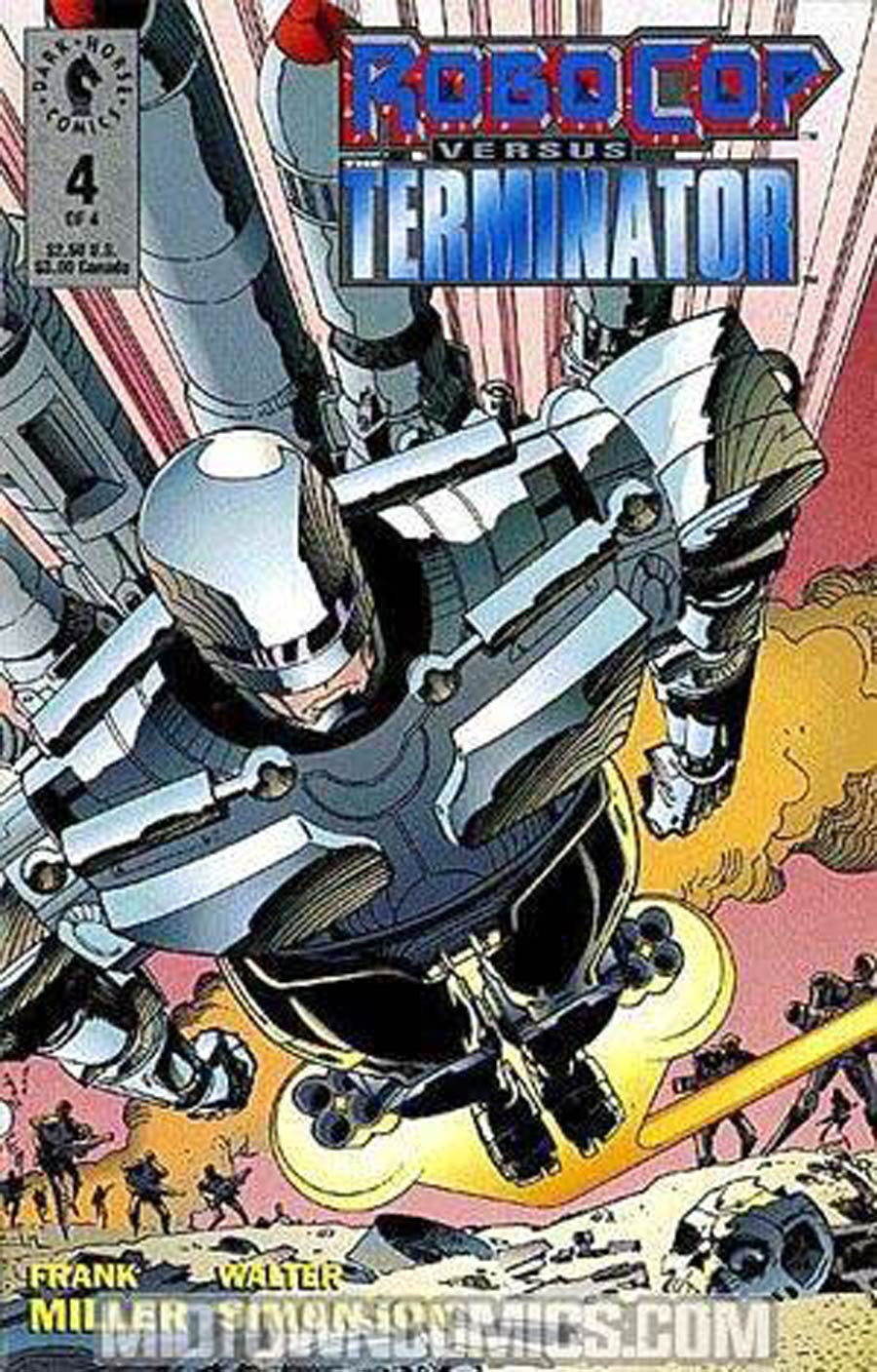 Robocop Versus The Terminator #4 Cover B Without Character Stand-Up