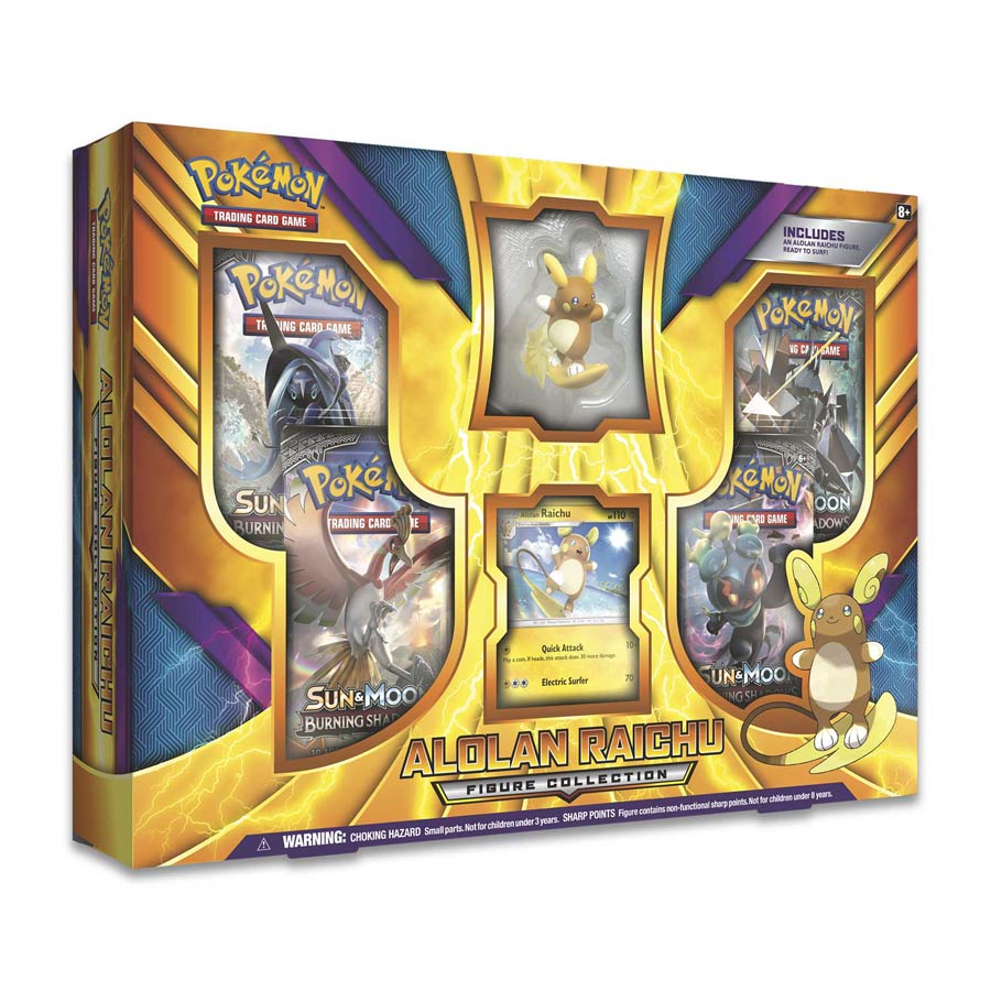Pokemon TCG Alolan Raichu Figure Collection Box