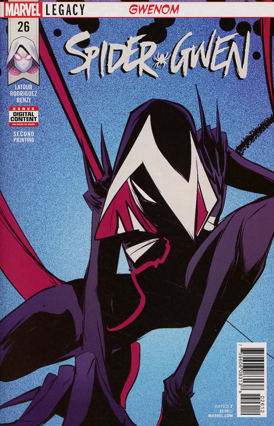 Spider-Gwen Vol 2 #26 Cover B 2nd Ptg Robbi Rodriguez Cover (Marvel Legacy Tie-In)