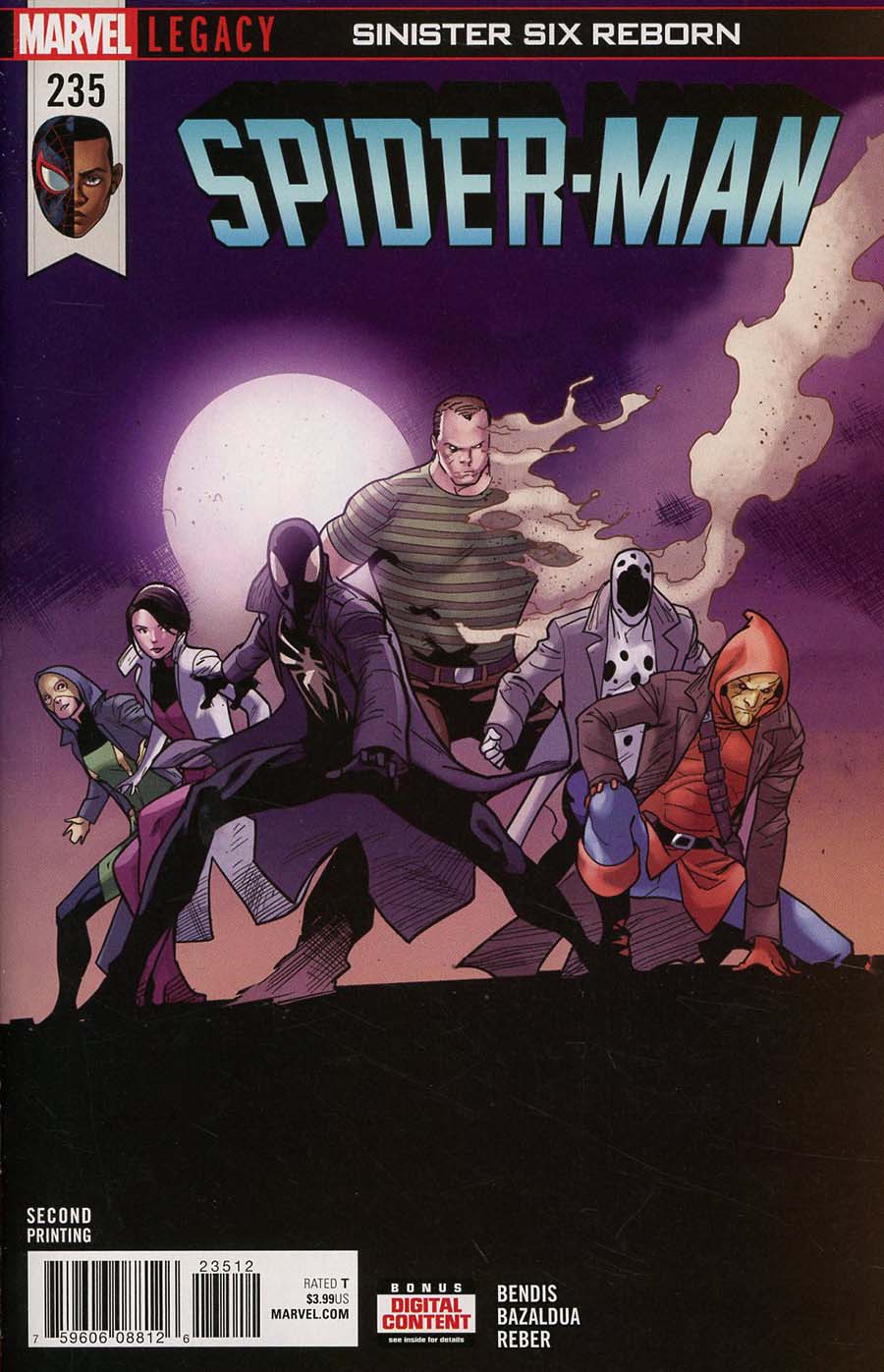 Spider-Man Vol 2 #235 Cover B 2nd Ptg Variant Oscar Bazaldua Cover (Marvel Legacy Tie-In)