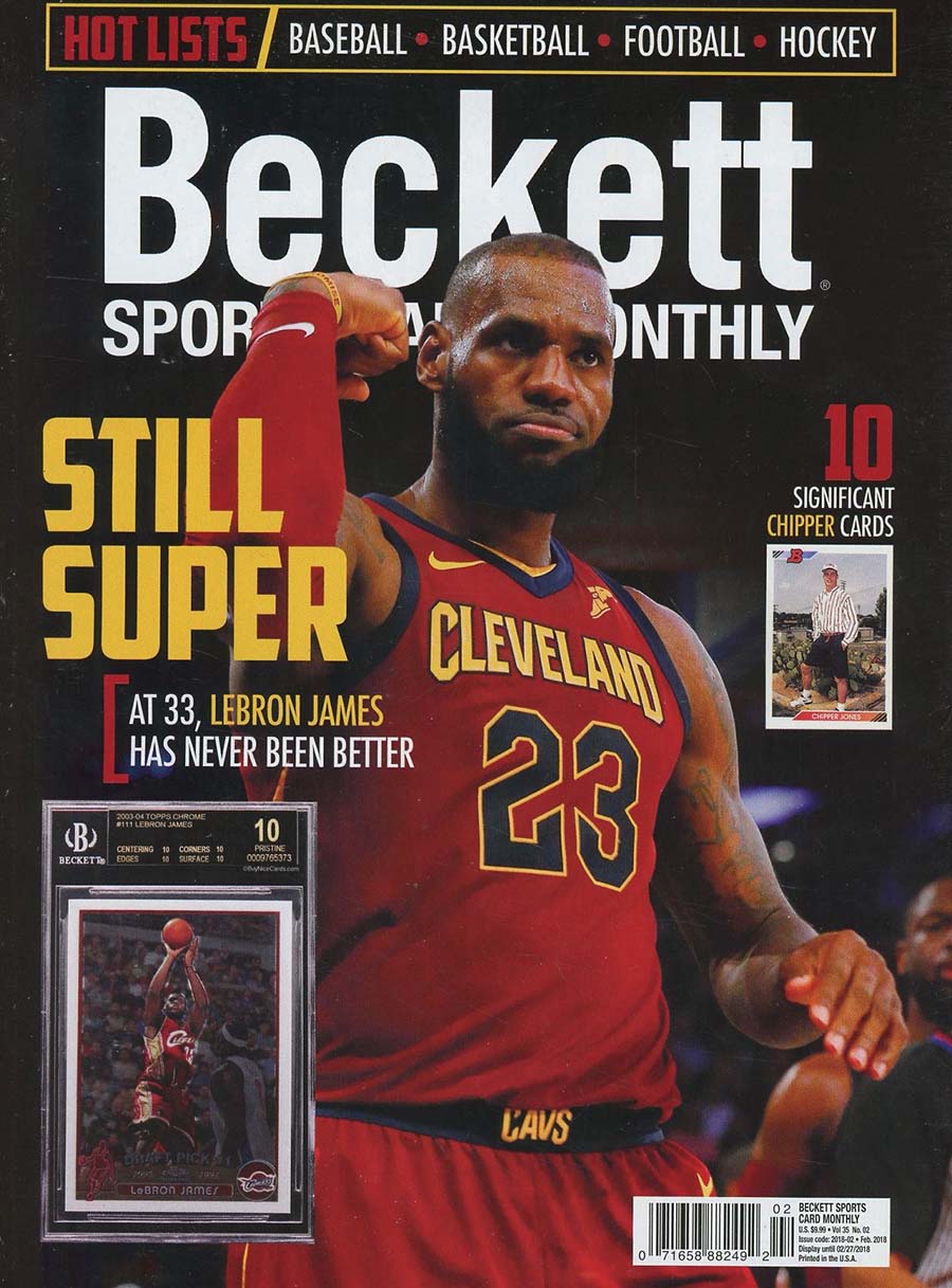 Beckett Sports Card Monthly #395 Vol 35 #2 February 2018