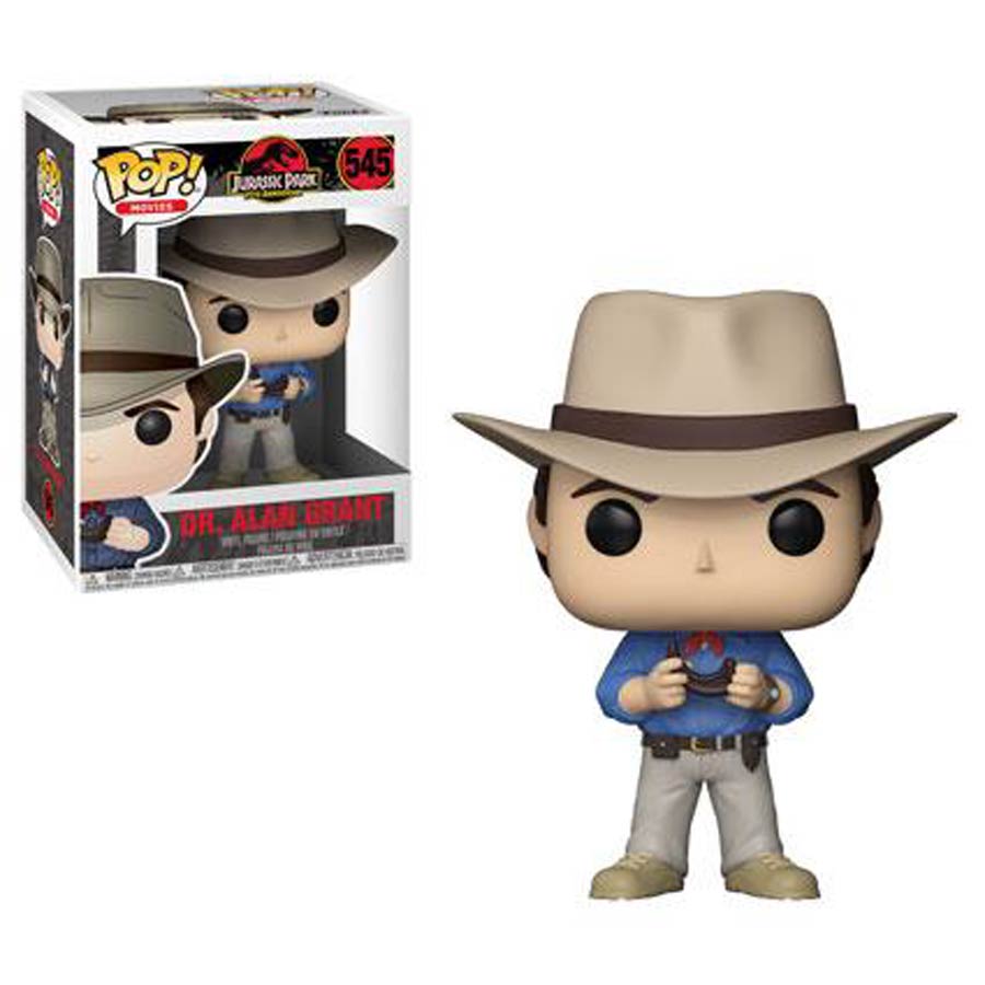 POP Movies 545 Jurassic Park Dr Alan Grant Vinyl Figure