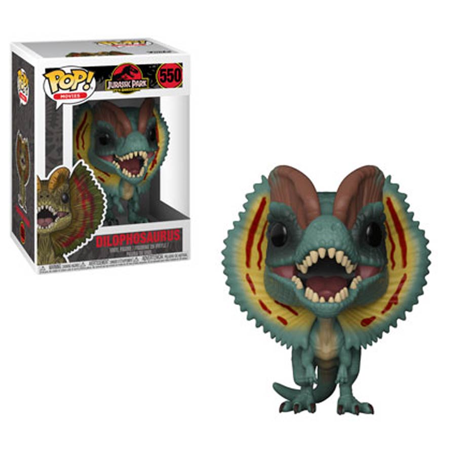 POP Movies 550 Jurassic Park Dilophosaurus Vinyl Figure