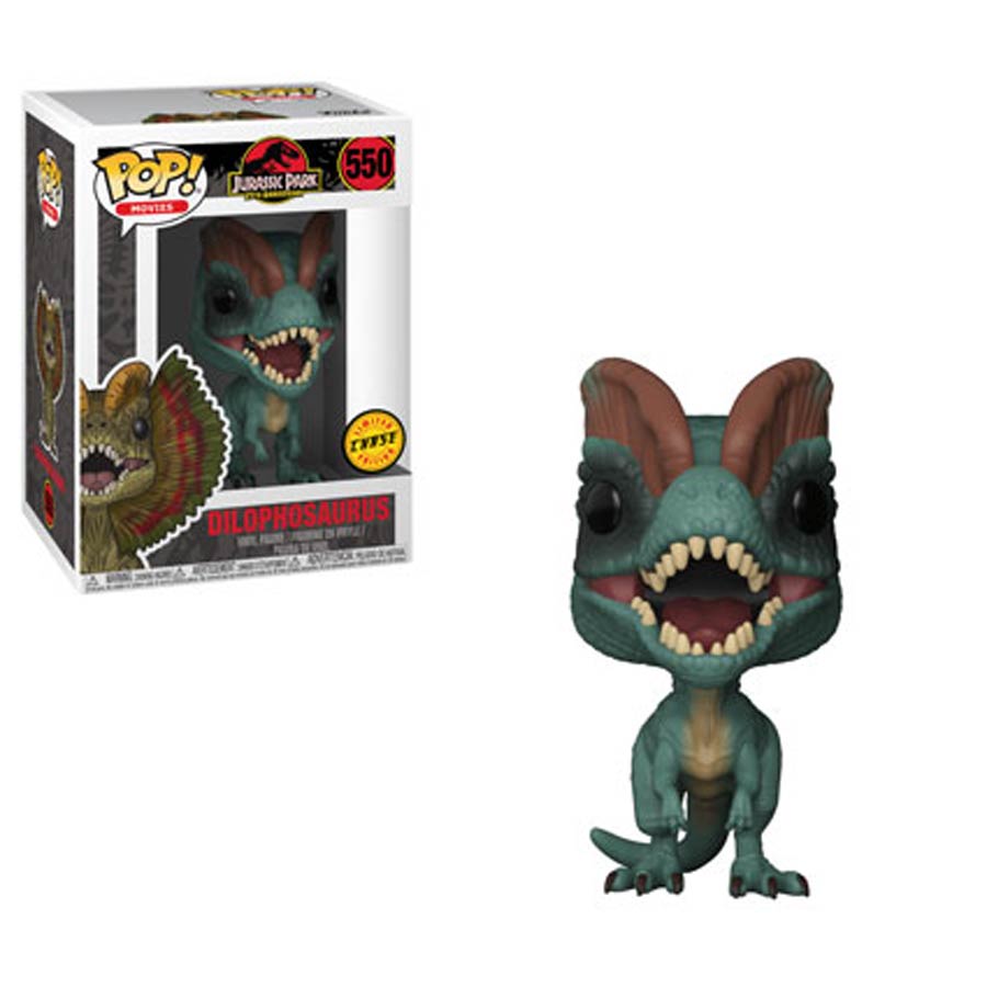 POP Movies 550 Jurassic Park Dilophosaurus Chase Vinyl Figure