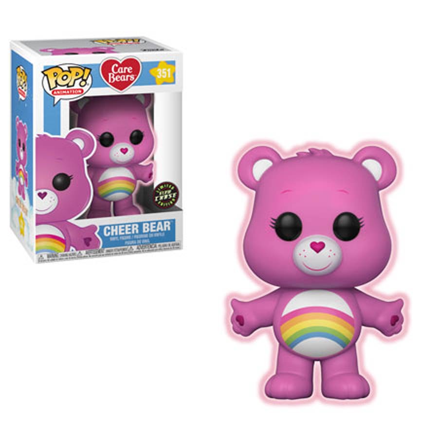 POP Animation 351 Care Bears Cheer Bear Glow-In-The-Dark Chase Vinyl Figure