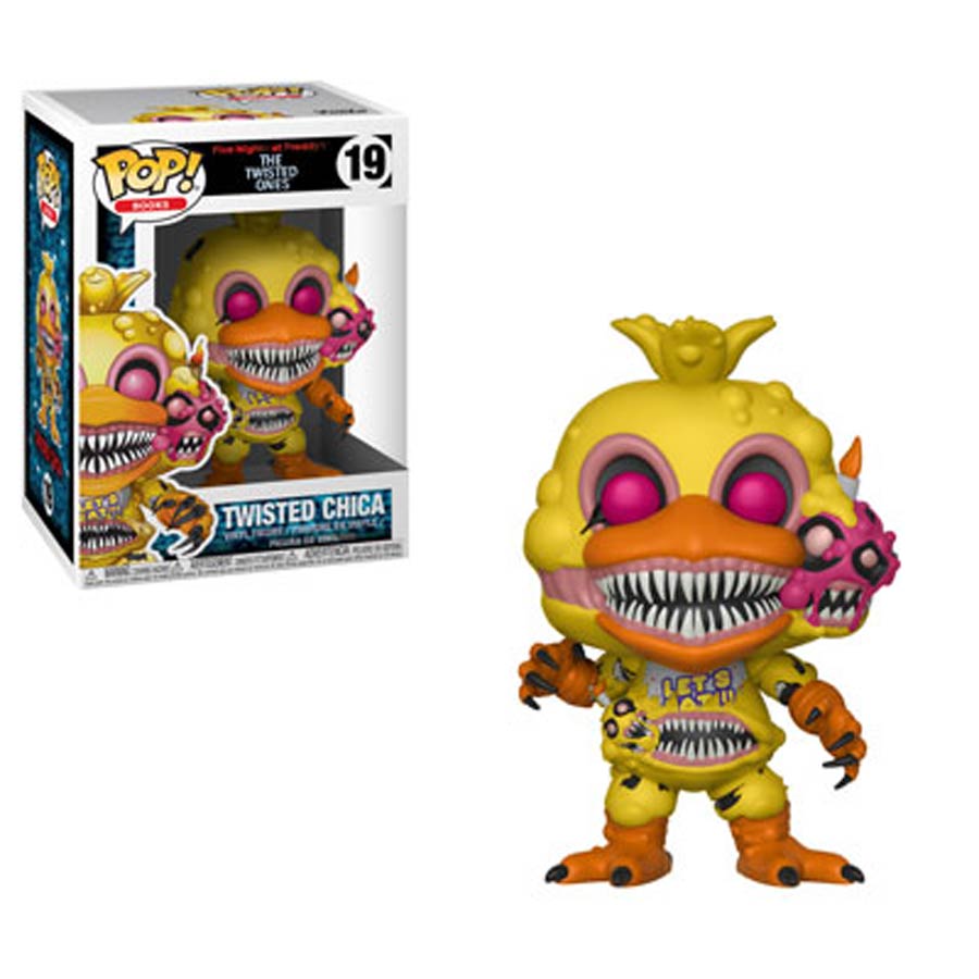 POP Books 19 Five Nights At Freddys Twisted Chica Vinyl Figure