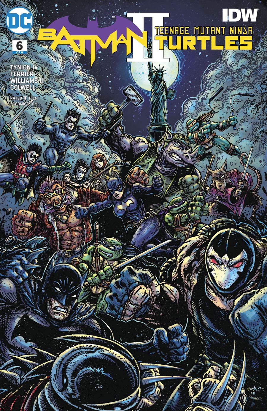 Batman Teenage Mutant Ninja Turtles II #6 Cover B Variant Kevin Eastman Cover