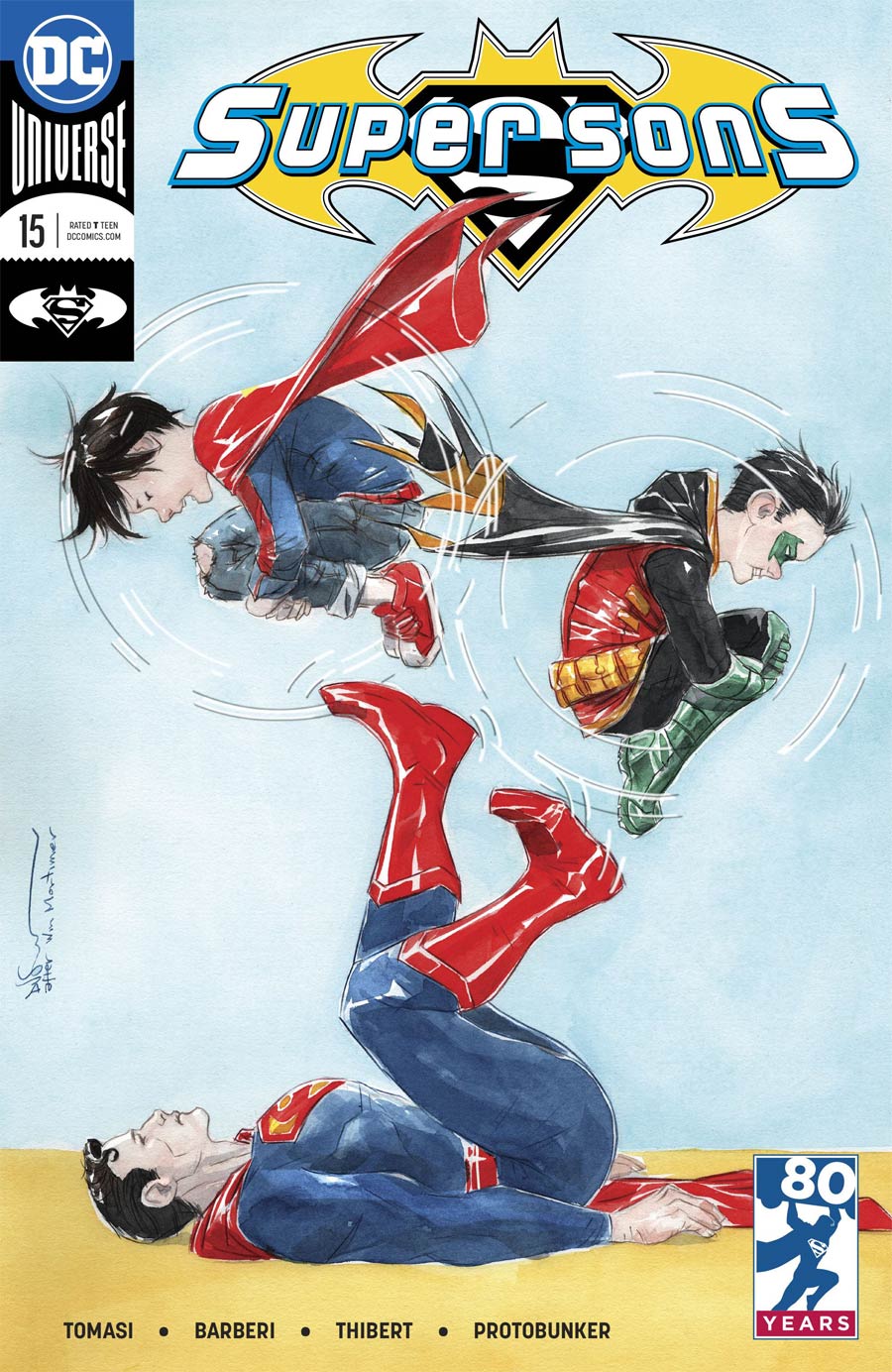 Super Sons #15 Cover B Variant Dustin Nguyen Cover