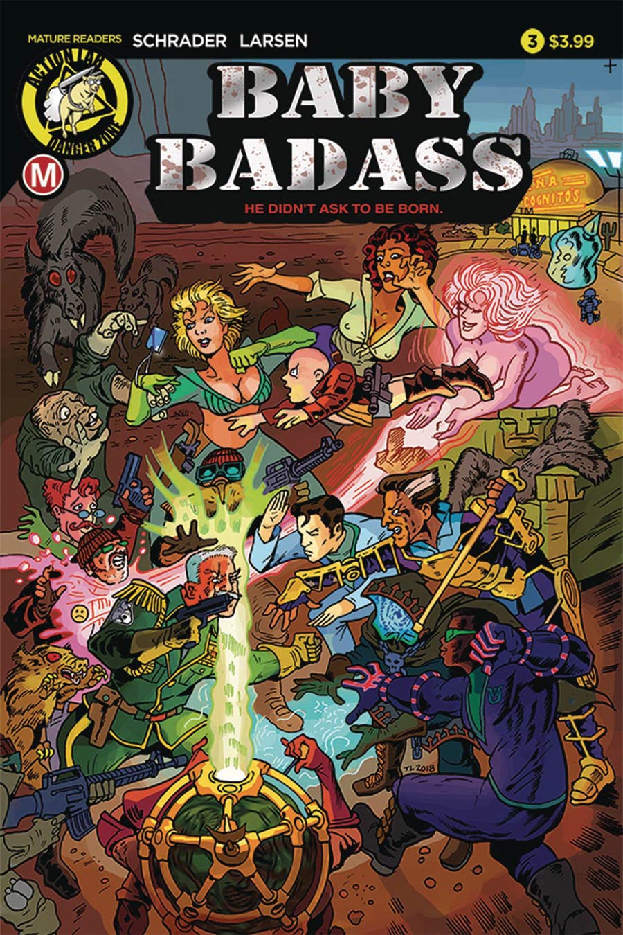 Baby Badass #3 Cover A Regular Tim Larsen Cover