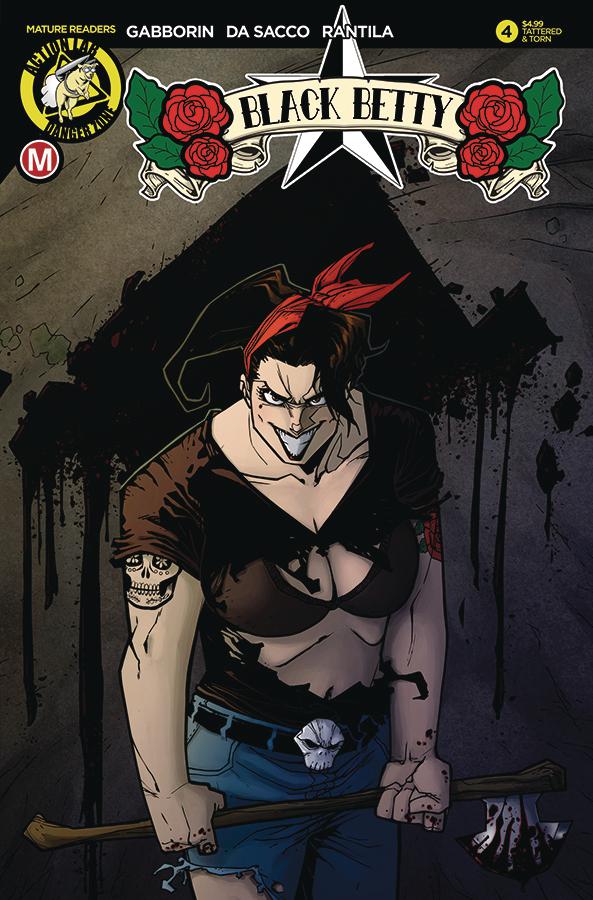 Black Betty #4 Cover D Variant Marco MacCagni Tattered & Torn Cover