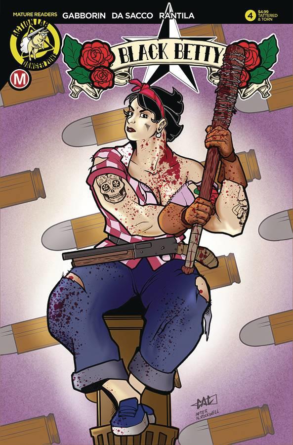 Black Betty #4 Cover F Variant Chad Cicconi Tattered & Torn Cover