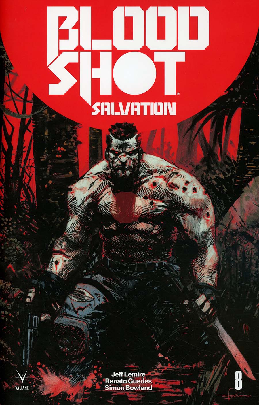 Bloodshot Salvation #8 Cover C Variant Gerardo Zaffino Battle Damaged Cover