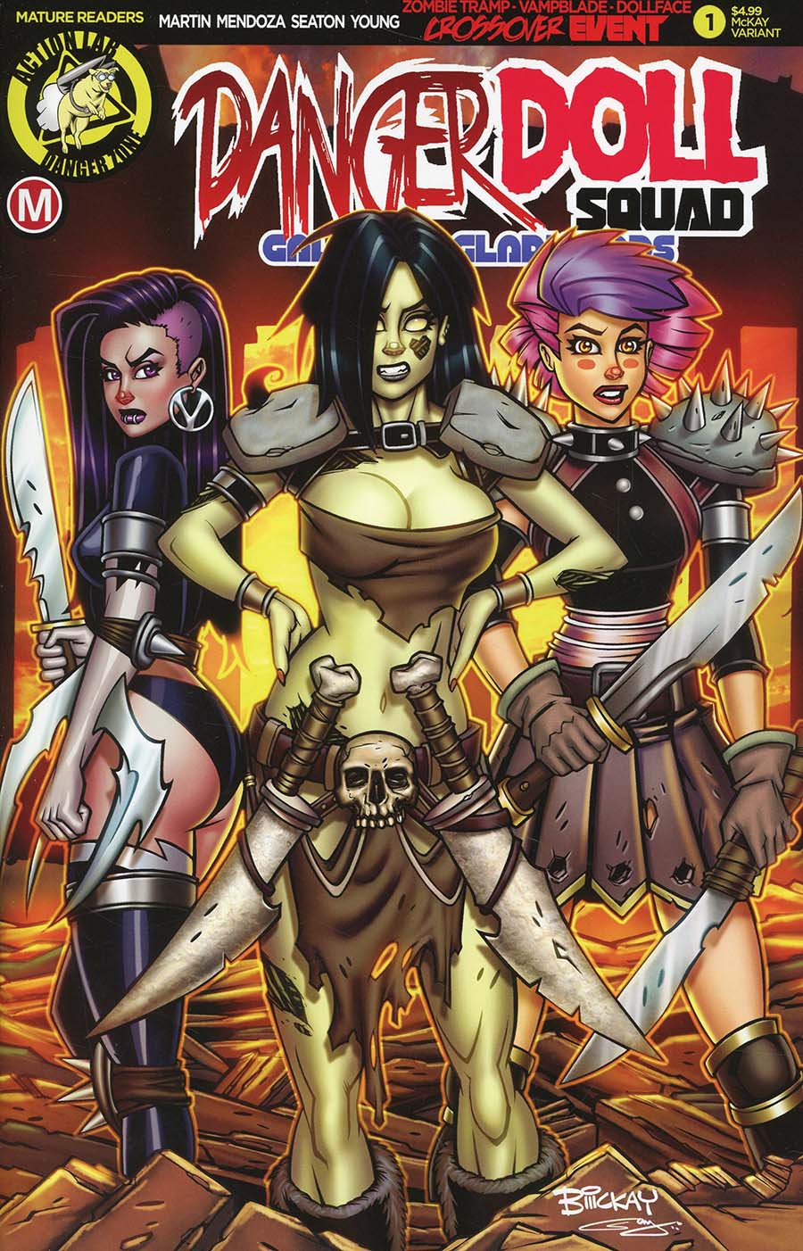 Danger Doll Squad Galactic Gladiators #1 Cover E Variant Bill McKay Cover