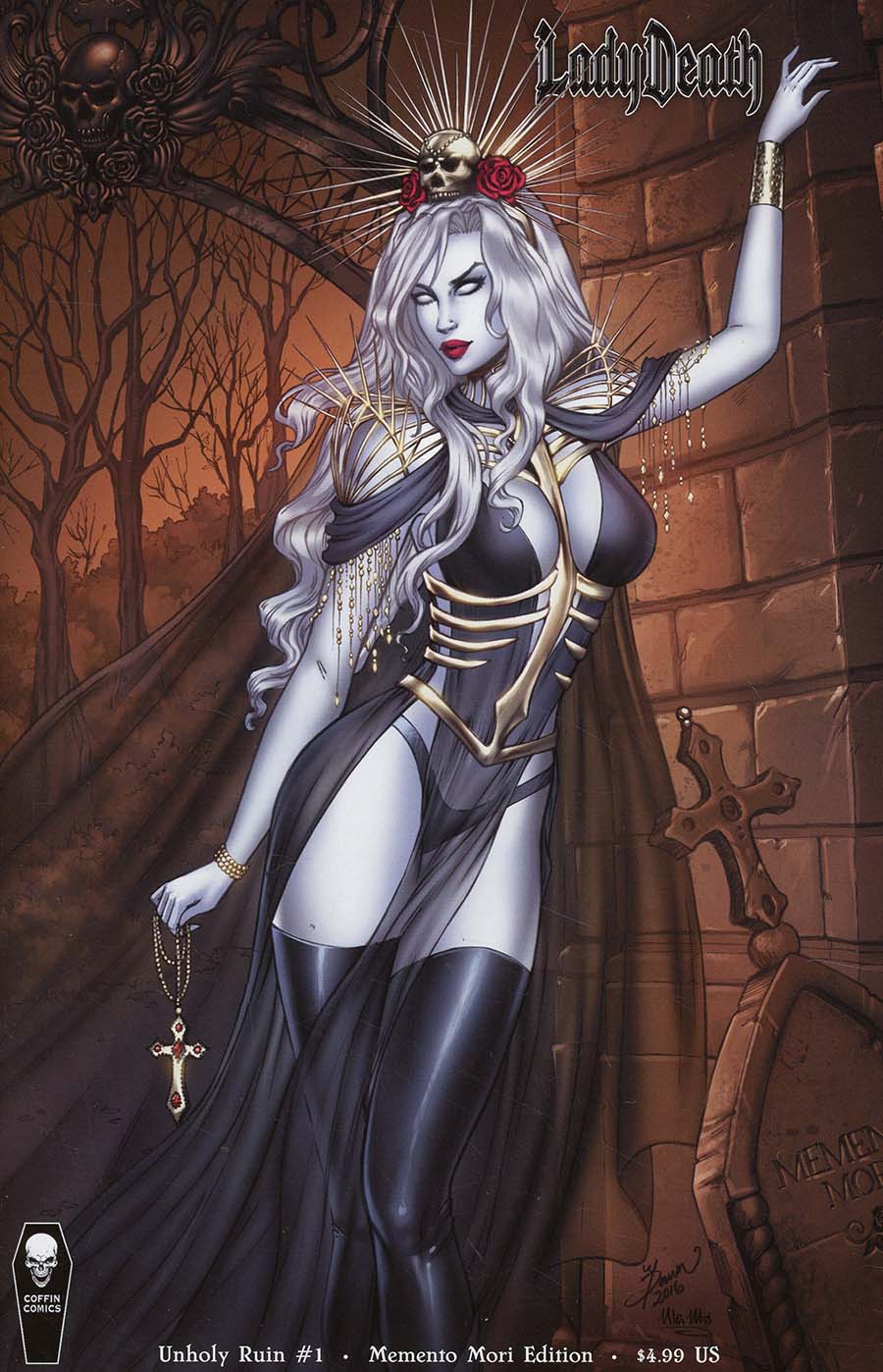 Lady Death Unholy Ruin #1 Cover B Variant Dawn McTeigue Momento Mori Cover