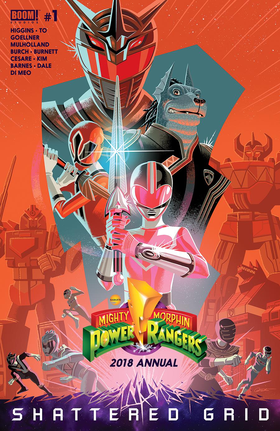 Mighty Morphin Power Rangers 2018 Annual #1 Cover A 1st Ptg Regular George Caltsoudas Cover