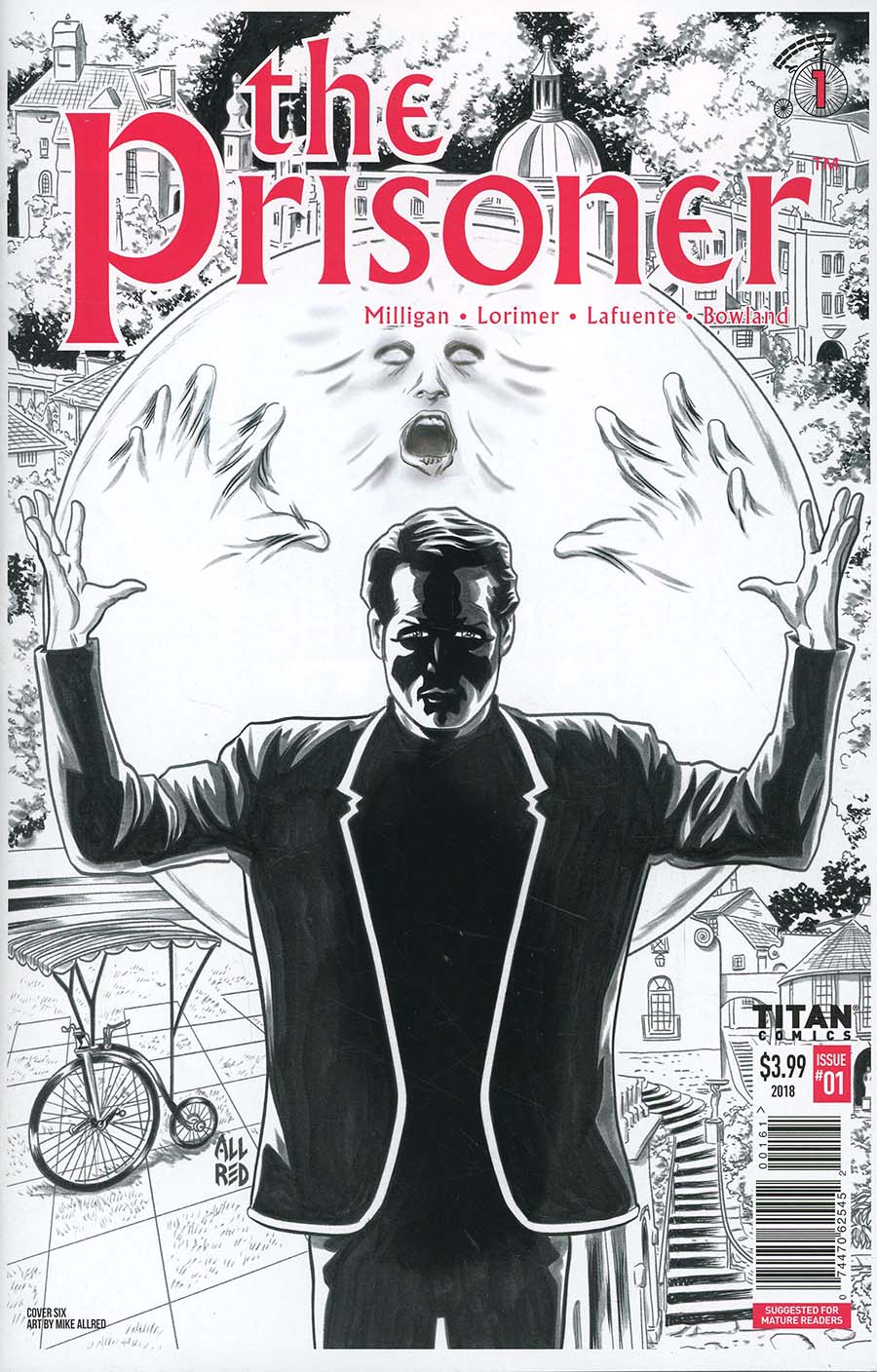 Prisoner Vol 2 #1 Cover F Variant Mike Allred & Laura Allred Black & White Cover