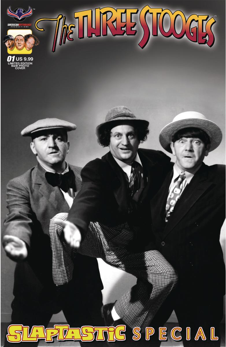 Three Stooges Slaptastic Special #1 Cover C Variant Black & White Photo Limited Edition Cover