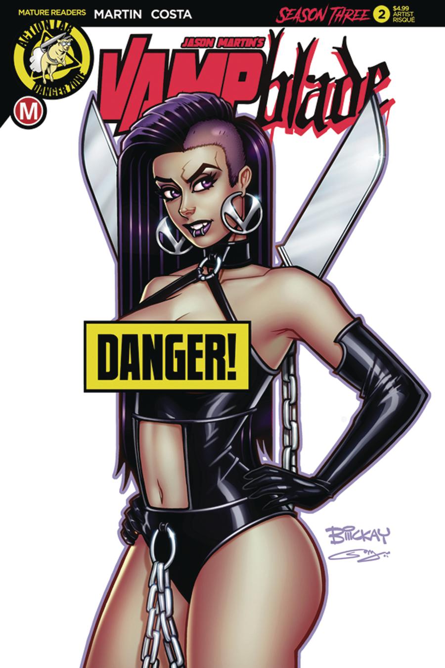 Vampblade Season 3 #2 Cover D Variant Bill McKay Risque Cover